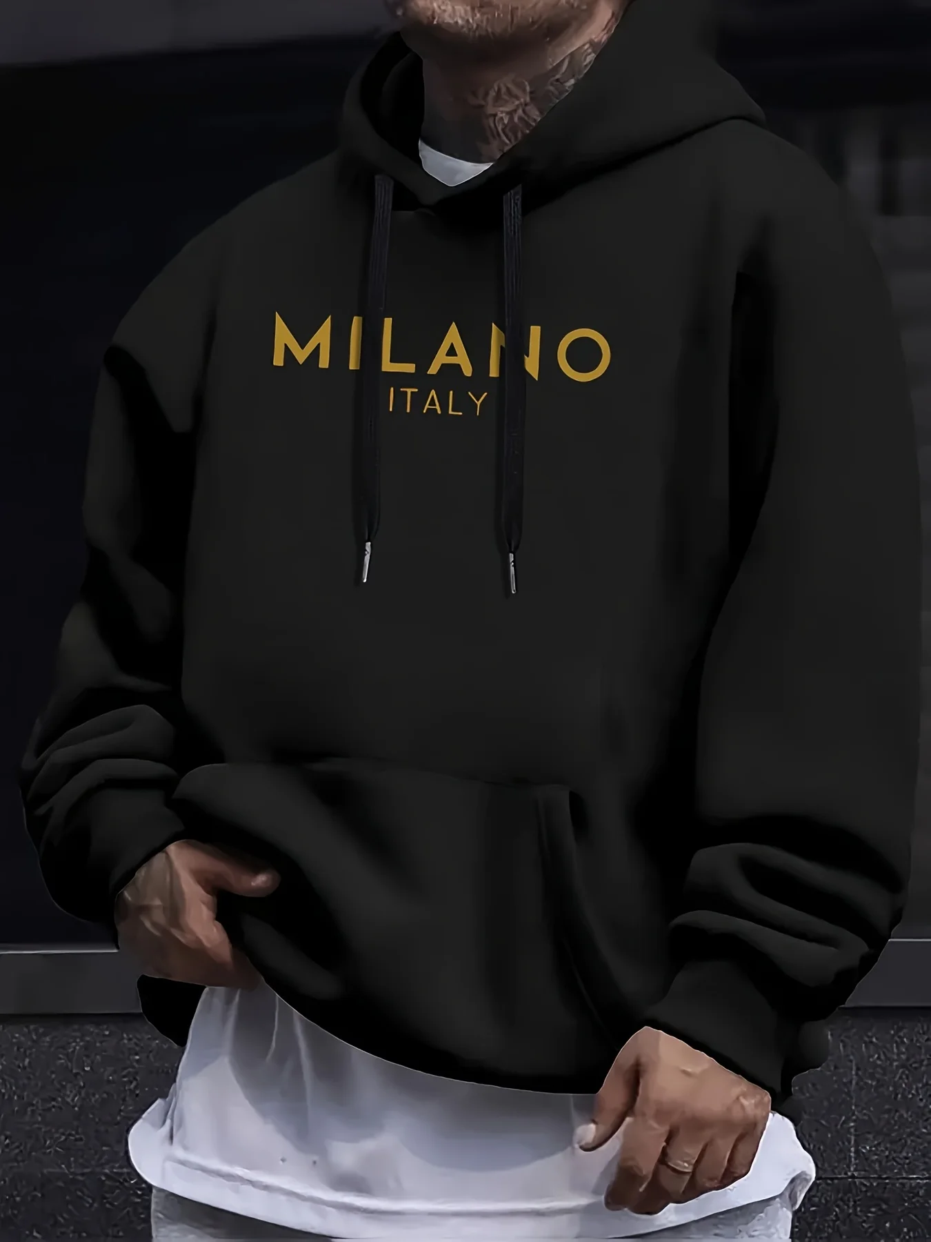Street Fashion Milano - Осенне-зимняя толстовка с капюшоном, уличная повседневная