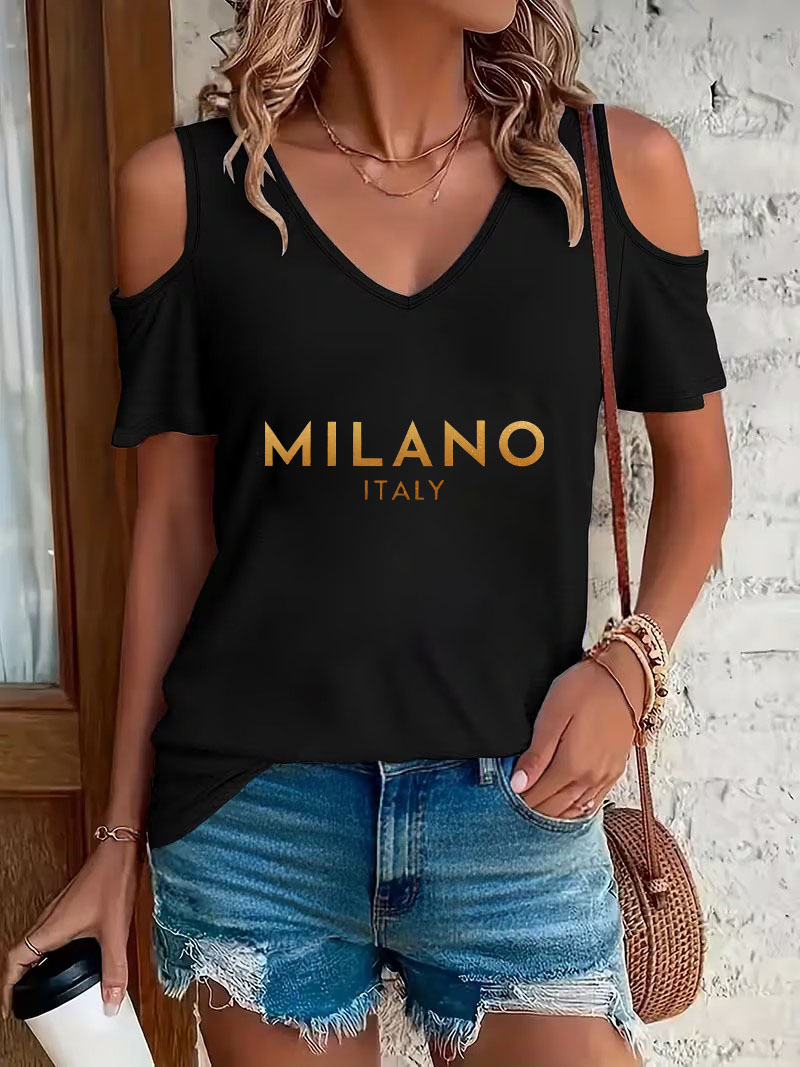 Street Fashion Milano - Модная футболка с принтом 