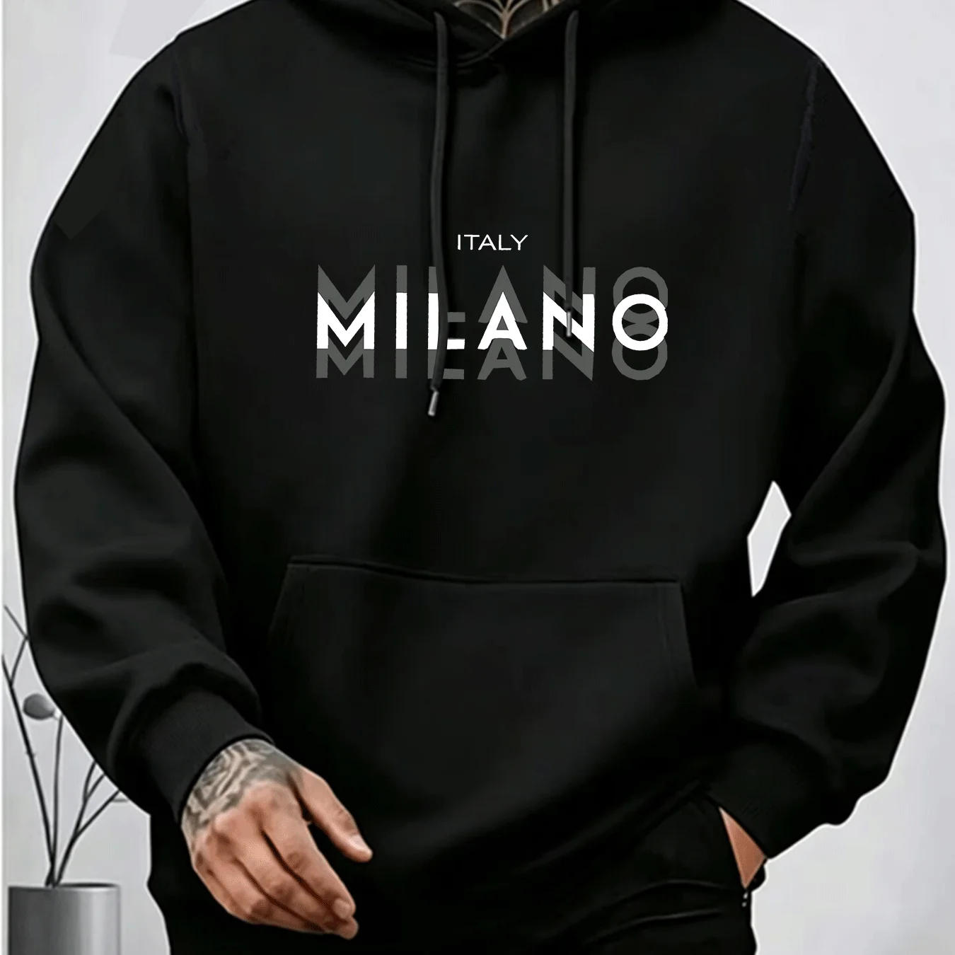 Street Fashion Milano - Мужская толстовка с принтом 