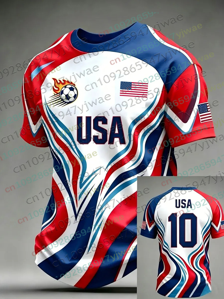 Street Fashion Usa - Футбольная футболка 2026 года для мужчин