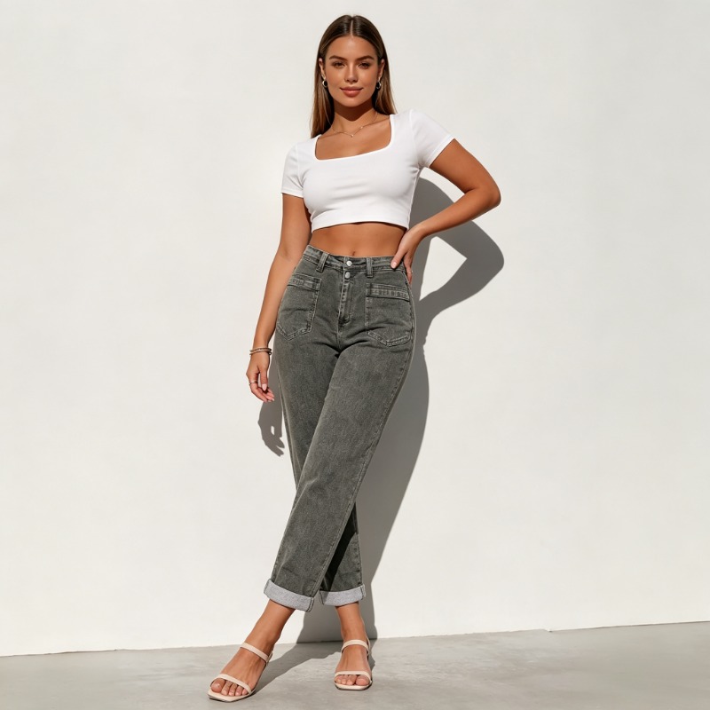 Женские джинсы больших размеро – обзор и цена Street Fashion Jeans Women
