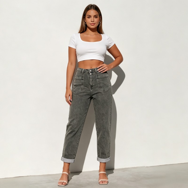 Женские джинсы больших размеро – обзор и цена Street Fashion Jeans Women