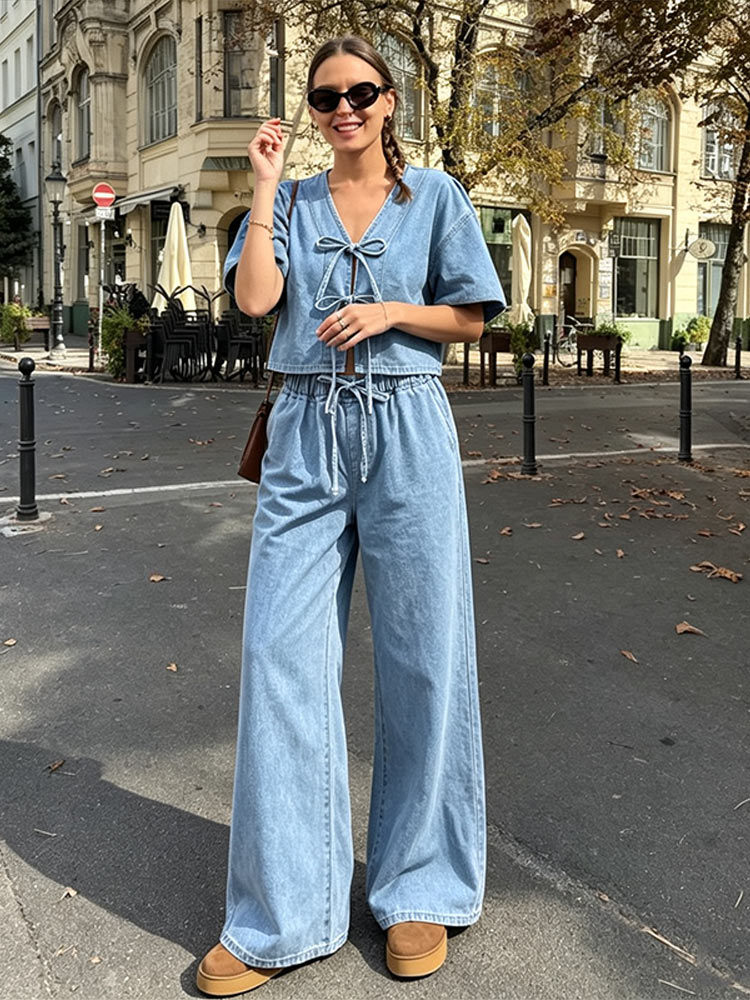 Повседневный комплект: рубашка – обзор и цена Street Fashion Jeans Women