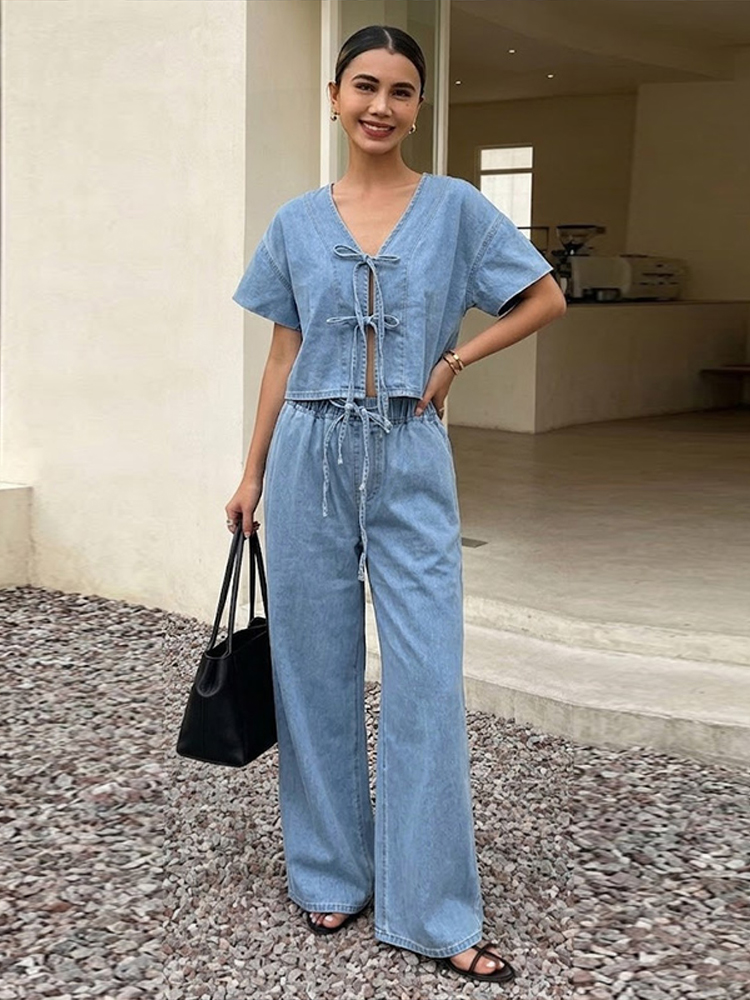 Повседневный комплект: рубашка – обзор и цена Street Fashion Jeans Women