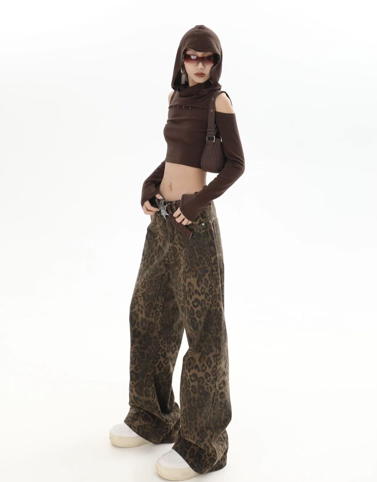 Корейские ретро-брюки QICHE в  – обзор и цена Street Fashion Jeans Women